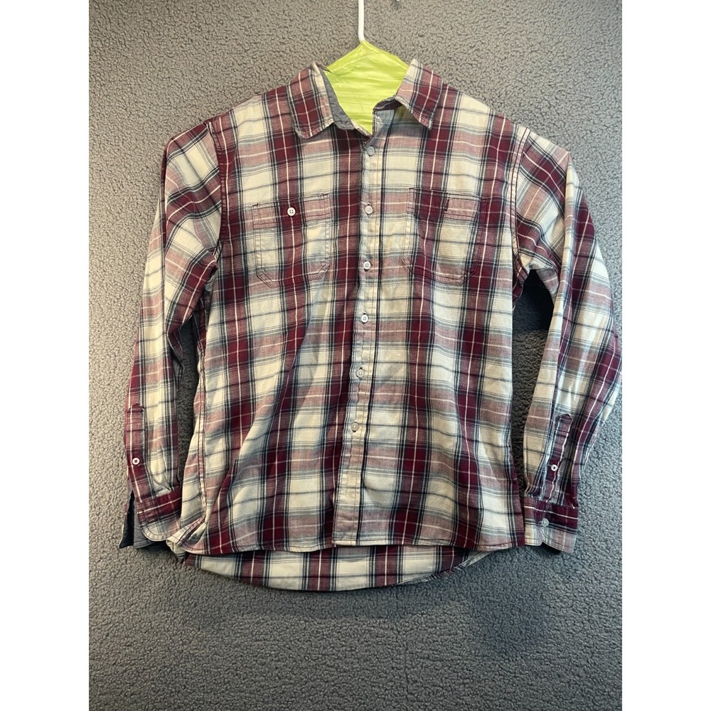 Wrangler Plaid Button Up Shirt Men's Size Large Multicolor Multicolor